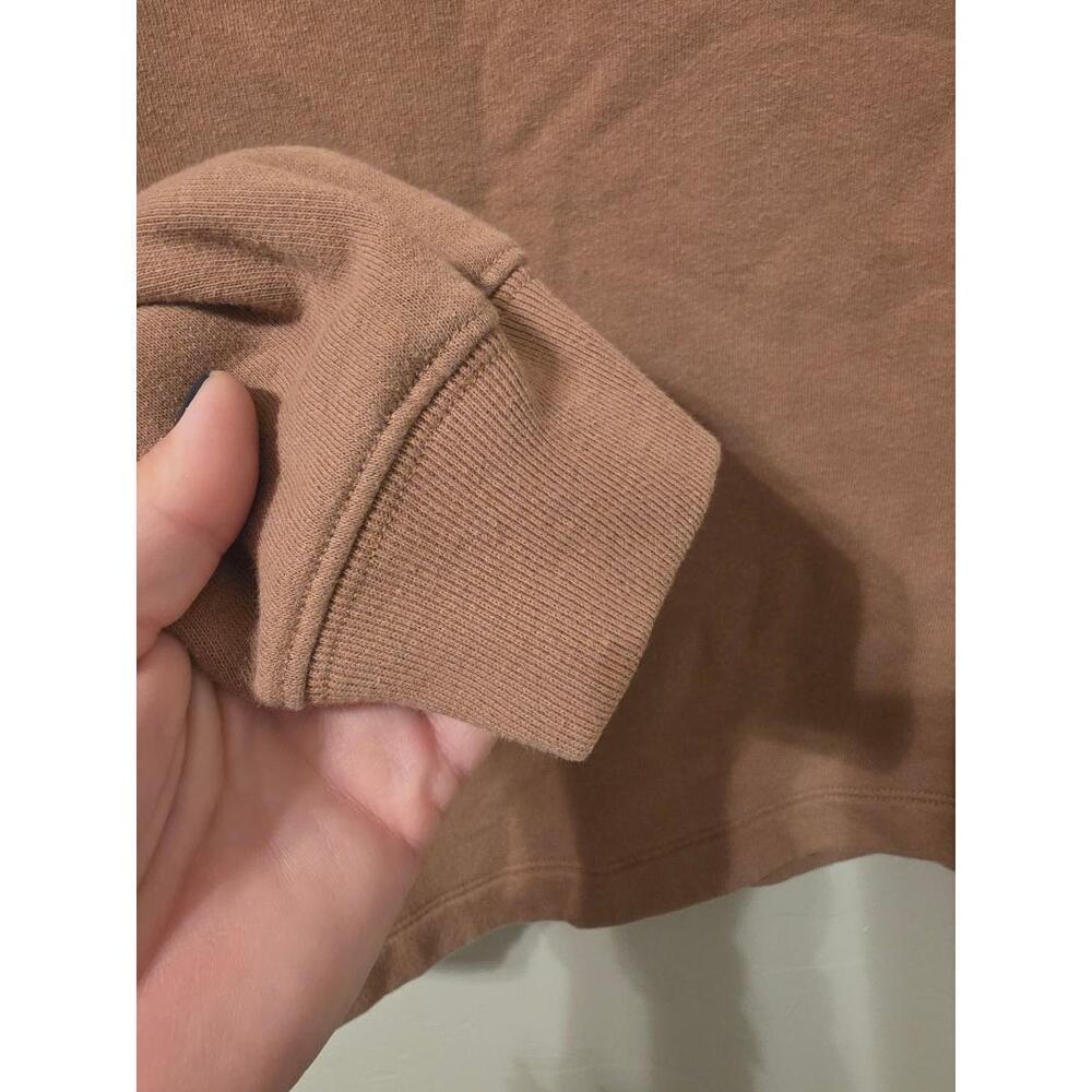 PINK Victoria’s Secret Brown Crewneck Sweatshirt Love Pink Graphic Cozy - Picture 3 of 7